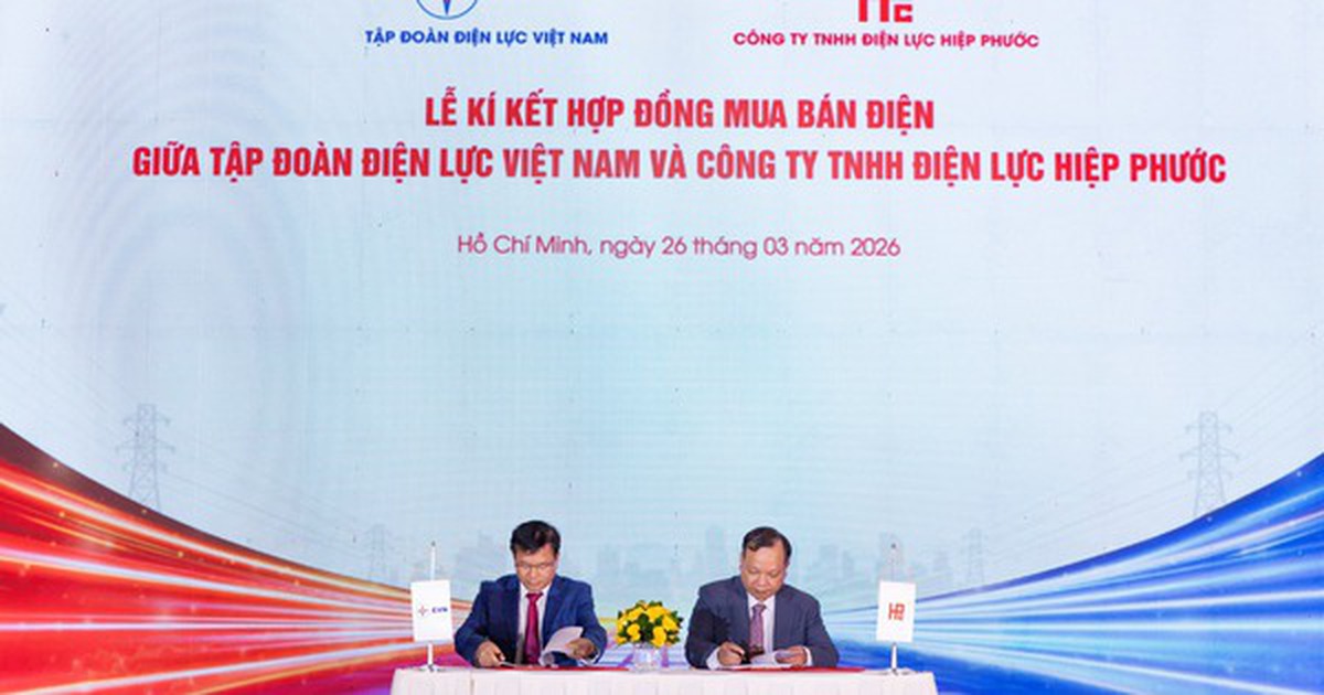 EVN ký hợp đồng mua bán điện cho dự án Nhà máy điện LNG Hiệp Phước