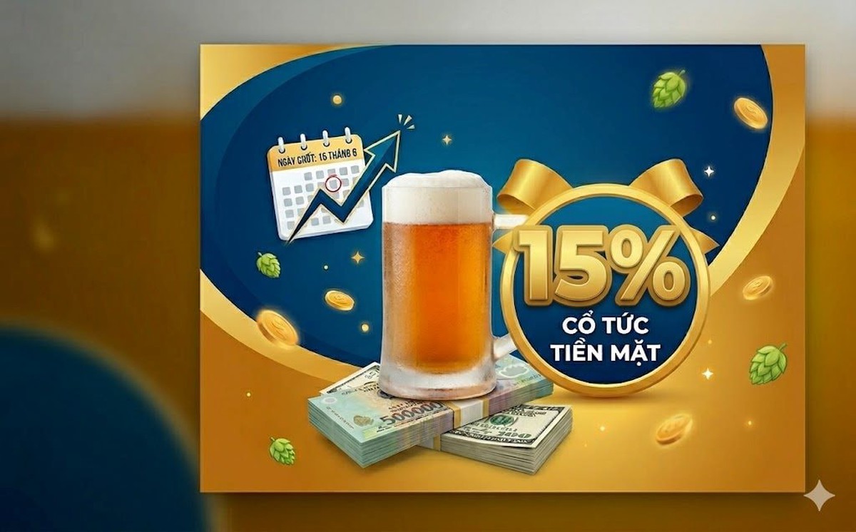 Một công ty sắp chốt ngày trả cổ tức tiền mặt 15%