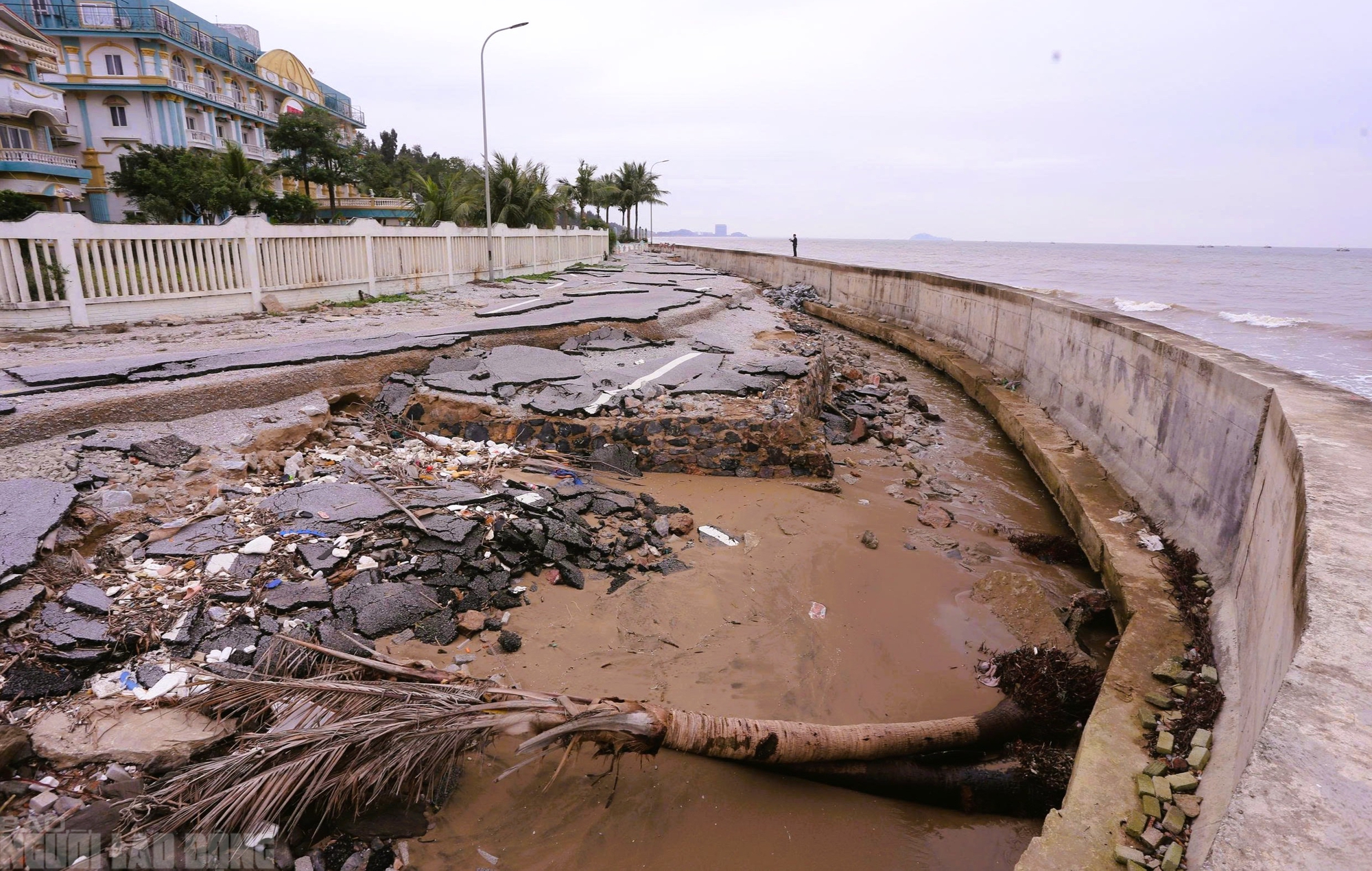 Sắp vào hè, bãi biển nổi tiếng ở Thanh Hóa vẫn ngổn ngang - Ảnh 2