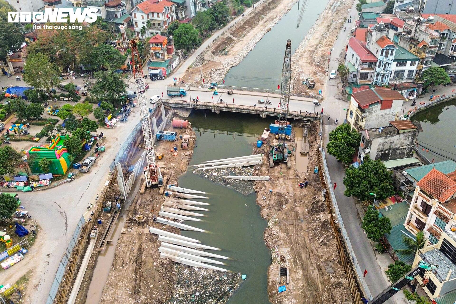 Loạt dự án chống ngập 5.600 tỷ đồng ở Hà Nội thi công rầm rộ trước mùa mưa 2026 - Ảnh 9