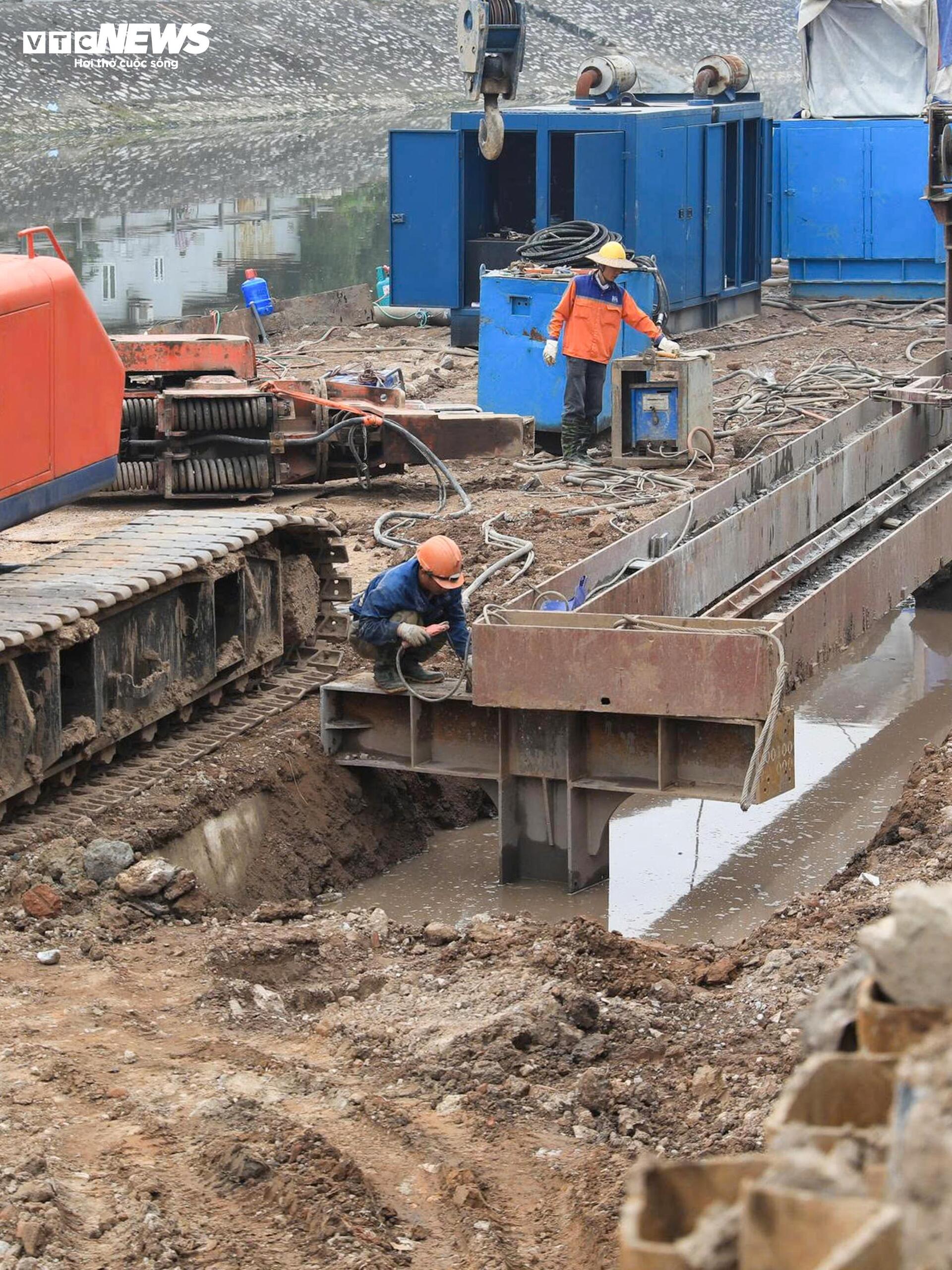 Toàn cảnh công trình cải tạo hạ lưu sông Kim Ngưu gần 700 tỷ đồng sắp cán đích - Ảnh 7