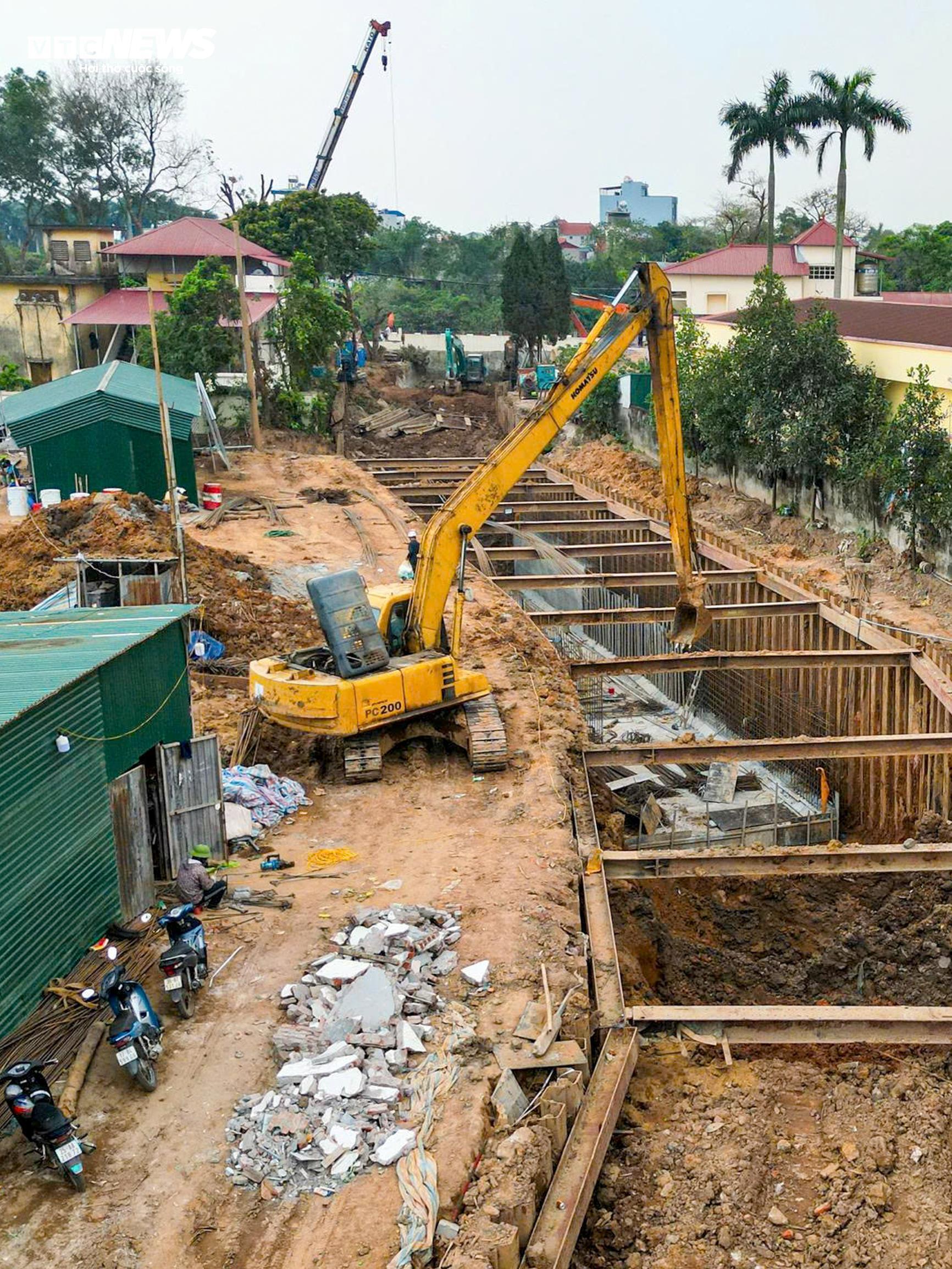 Cận cảnh dự án hơn 920 tỷ đồng chống ngập cho loạt khu đô thị phía Bắc Hà Nội - Ảnh 11