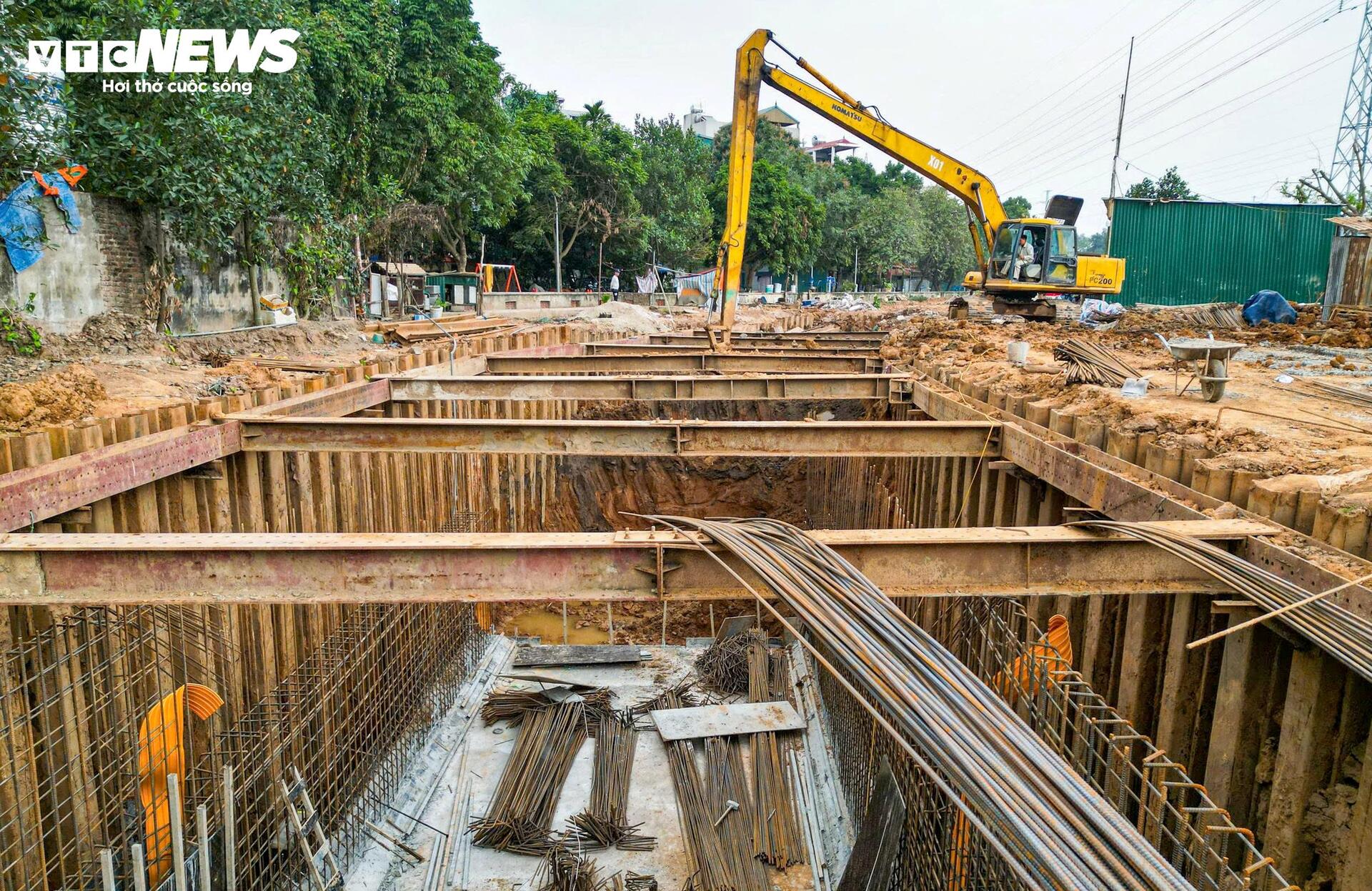 Loạt dự án chống ngập 5.600 tỷ đồng ở Hà Nội thi công rầm rộ trước mùa mưa 2026 - Ảnh 7