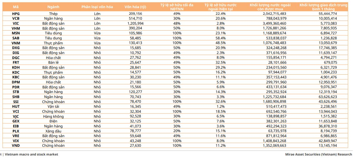 Hàng tỷ USD chờ đổ vào chứng khoán Việt Nam, CTCK chỉ ra 28 cổ phiếu đáng chú ý - Ảnh 2