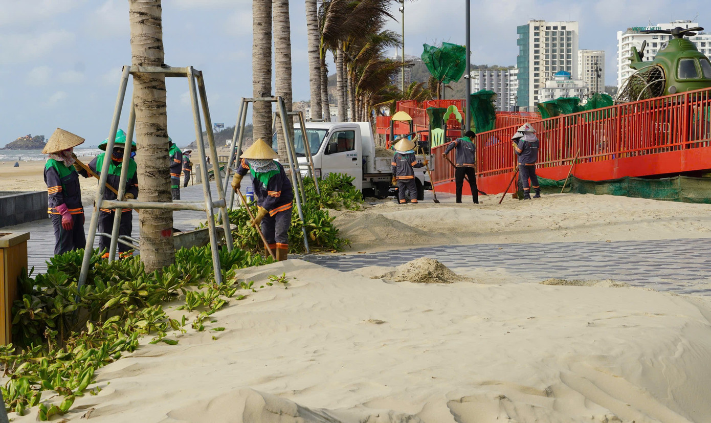 Cát bay phủ kín công viên mới đầu tư nghìn tỷ bên bờ biển ở TPHCM - Ảnh 3