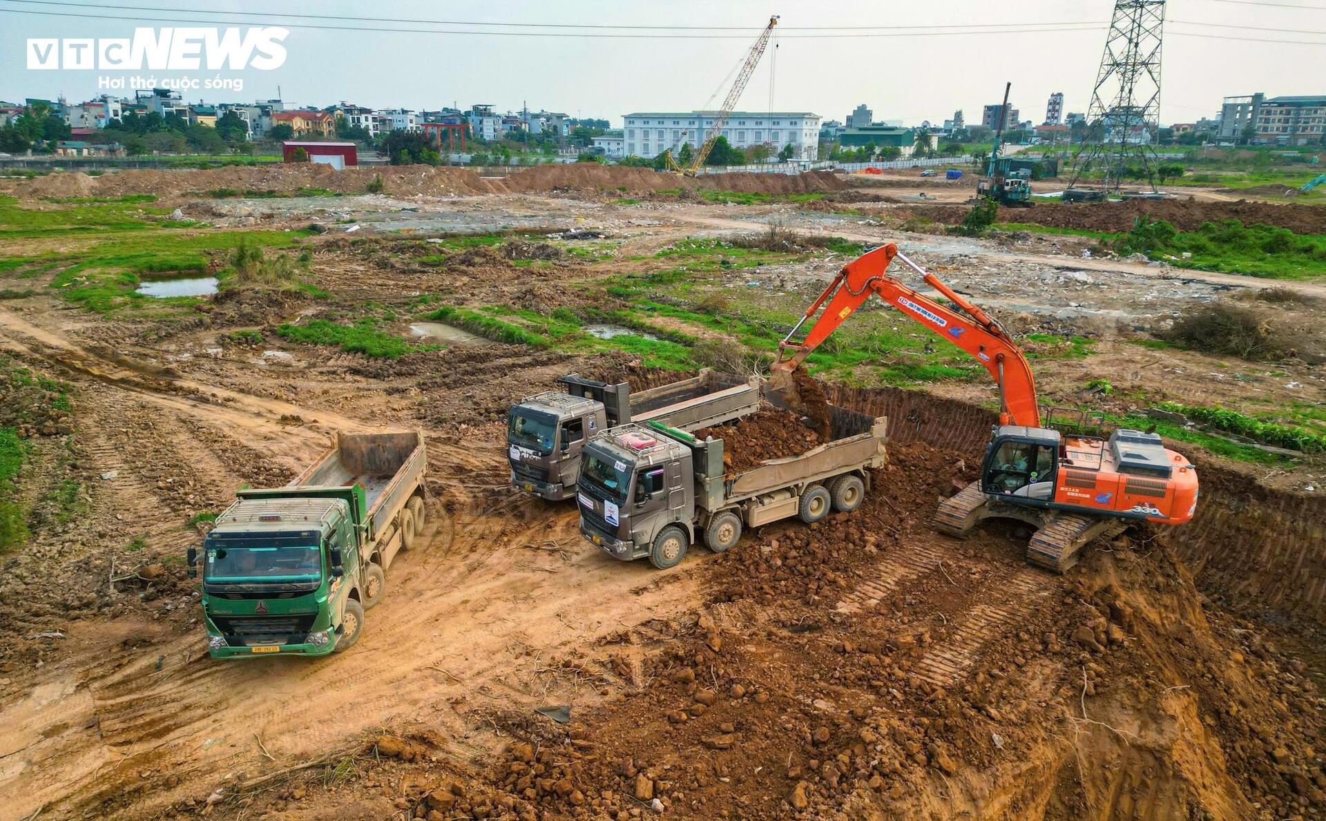 Cận cảnh cụm dự án hồ điều hoà 25ha hơn 1.100 tỷ đồng chống ngập phía Tây Hà Nội - Ảnh 7