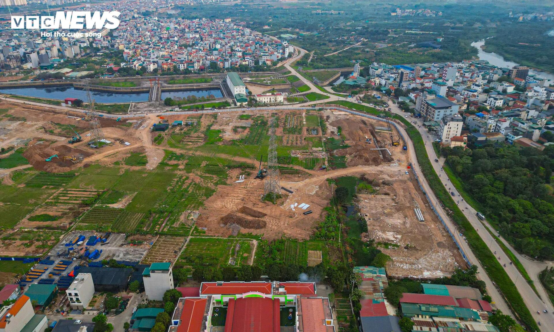 Cận cảnh cụm dự án hồ điều hoà 25ha hơn 1.100 tỷ đồng chống ngập phía Tây Hà Nội - Ảnh 4