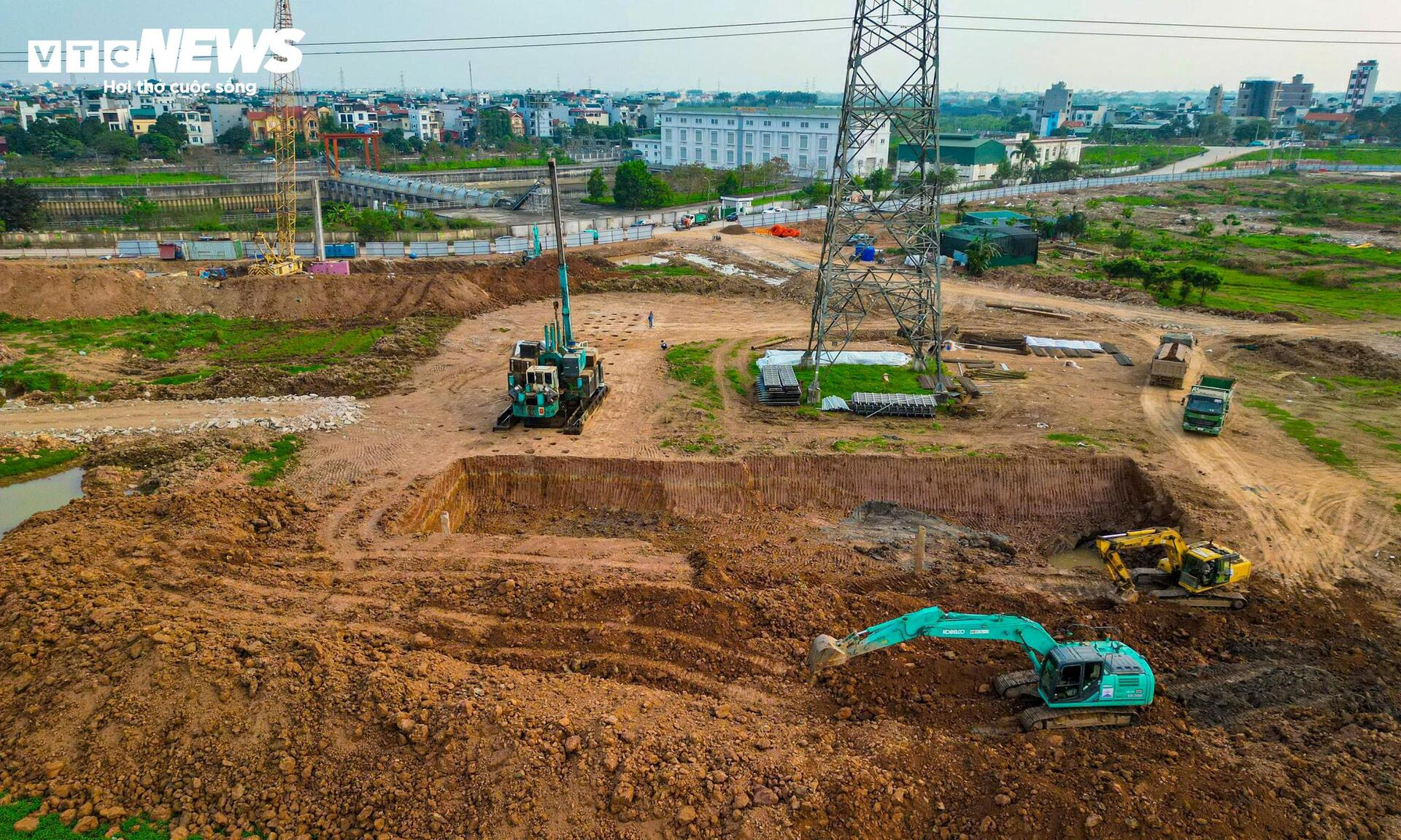 Cận cảnh cụm dự án hồ điều hoà 25ha hơn 1.100 tỷ đồng chống ngập phía Tây Hà Nội - Ảnh 5