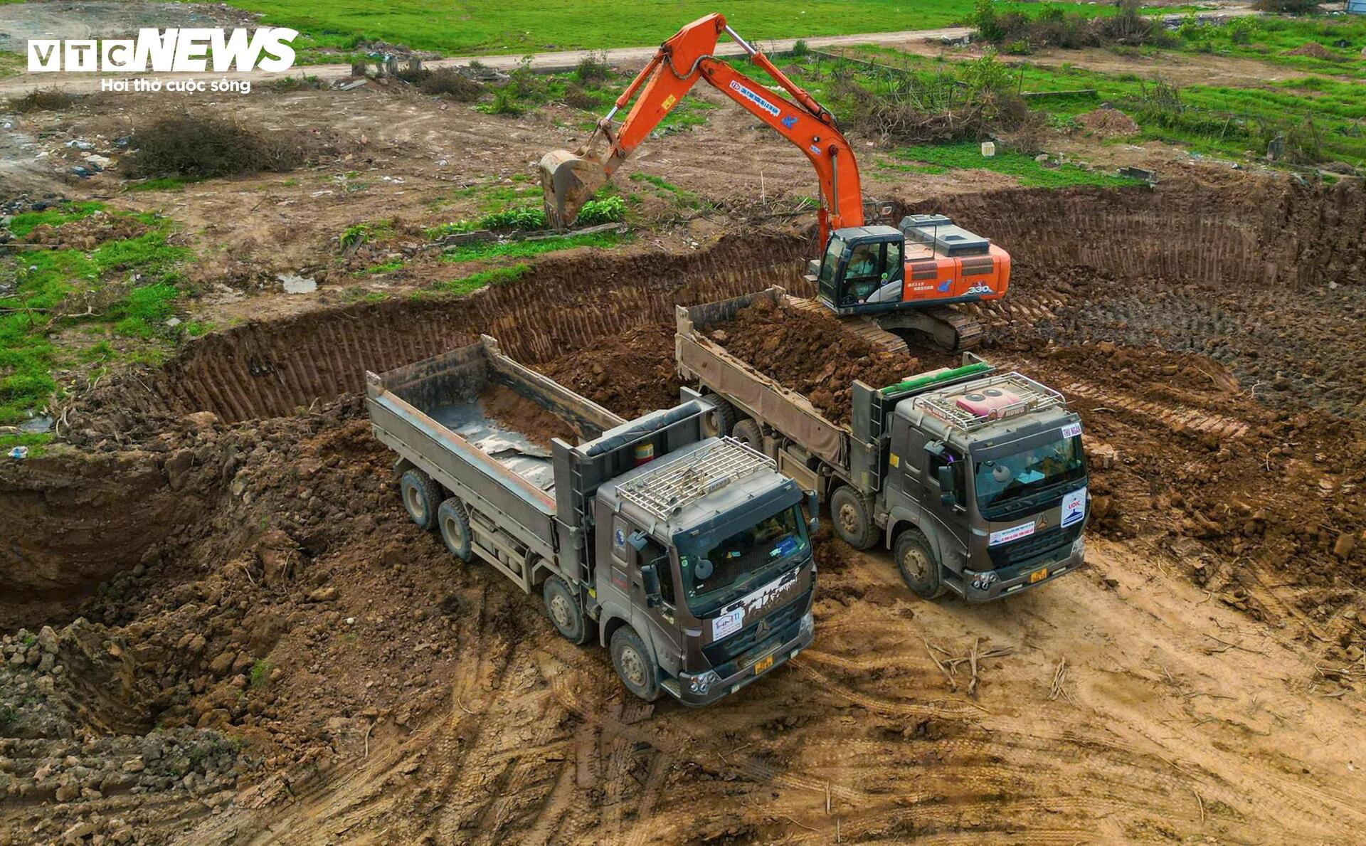 Cận cảnh cụm dự án hồ điều hoà 25ha hơn 1.100 tỷ đồng chống ngập phía Tây Hà Nội - Ảnh 9