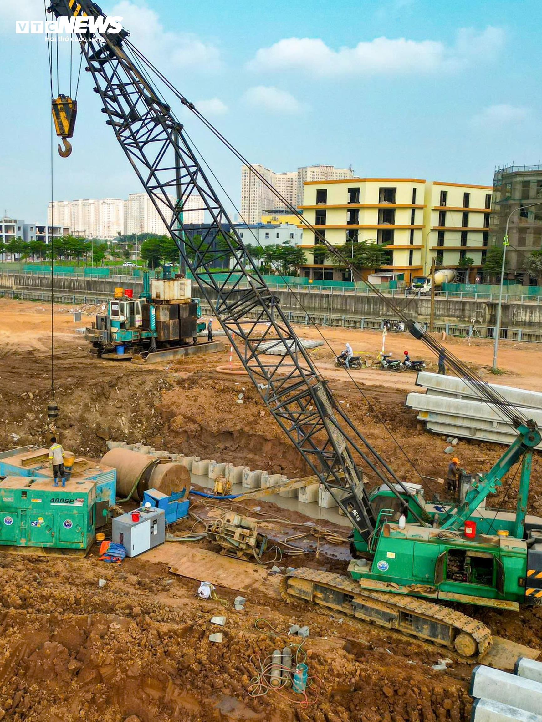 Cận cảnh cụm dự án hồ điều hoà 25ha hơn 1.100 tỷ đồng chống ngập phía Tây Hà Nội - Ảnh 6