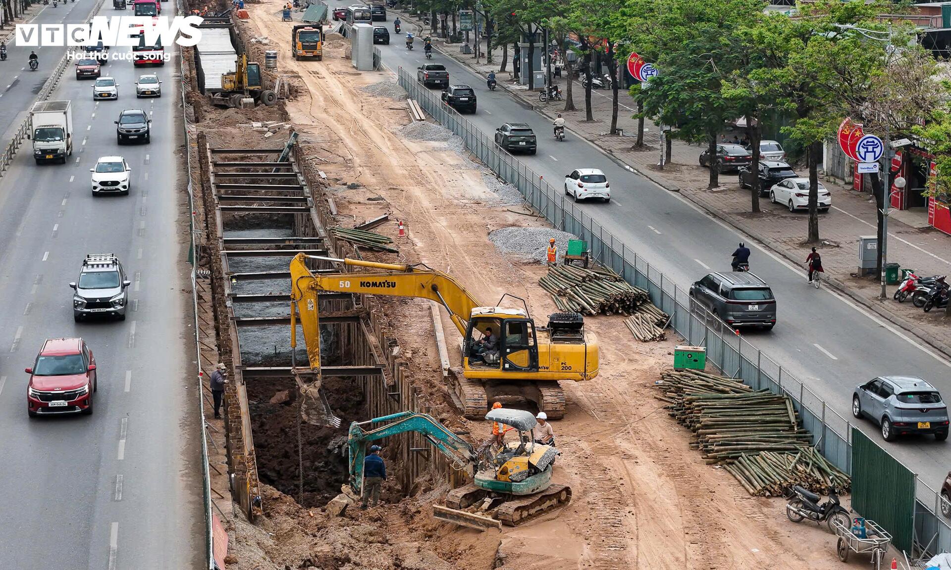 Loạt dự án chống ngập 5.600 tỷ đồng ở Hà Nội thi công rầm rộ trước mùa mưa 2026 - Ảnh 11