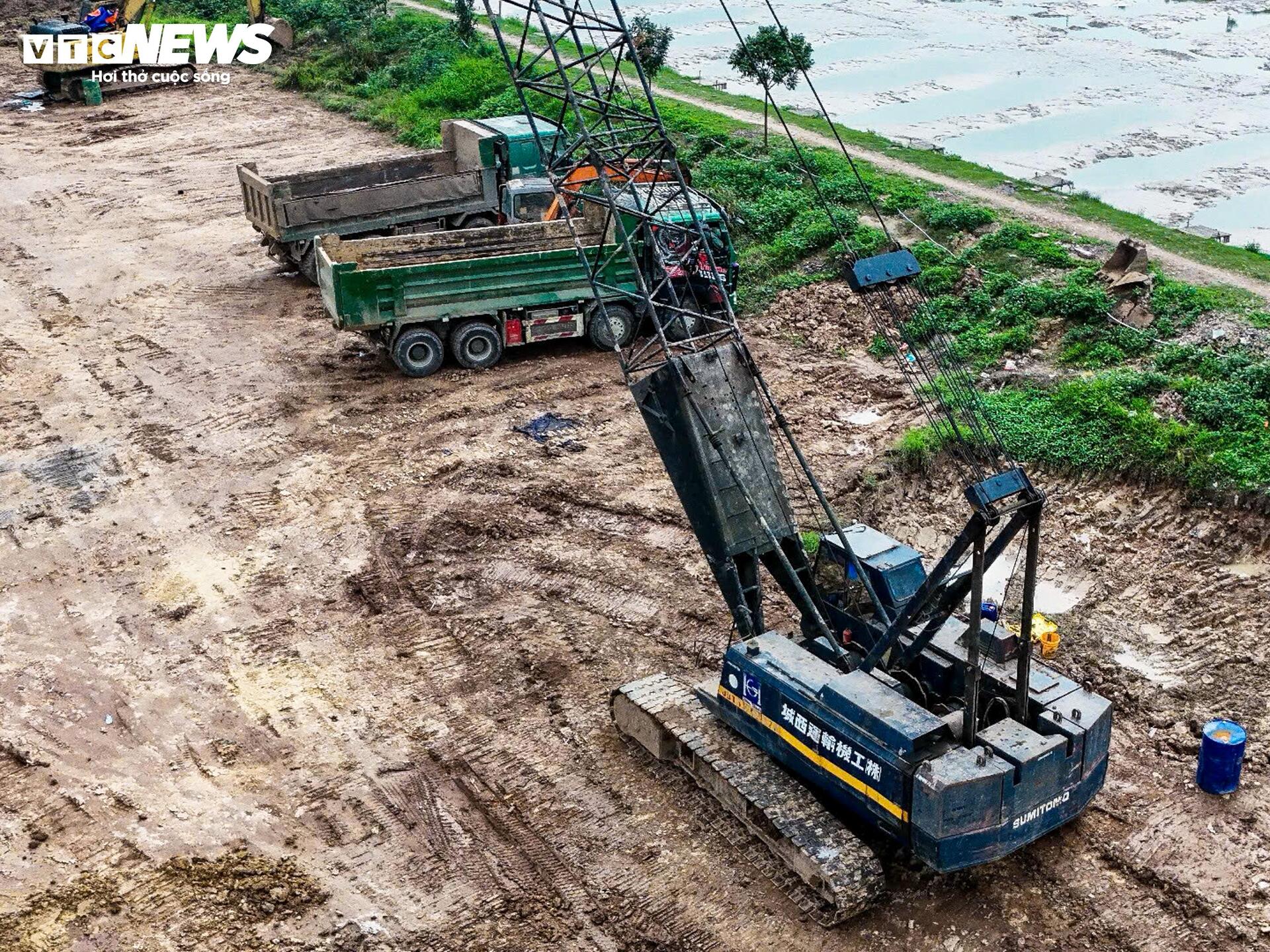 Tăng tốc thi công dự án hồ điều hòa 800 tỷ đồng gần sân Mỹ Đình - Ảnh 11