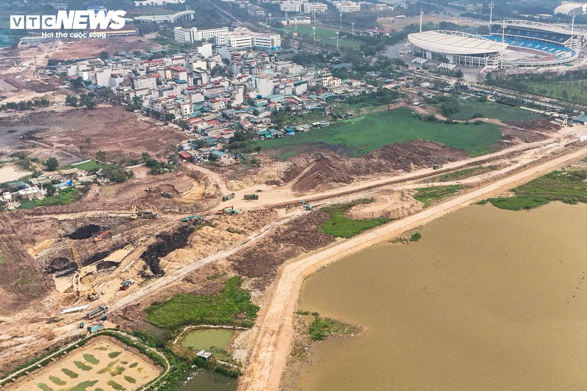 Tăng tốc thi công dự án hồ điều hòa 800 tỷ đồng gần sân Mỹ Đình - Ảnh 3