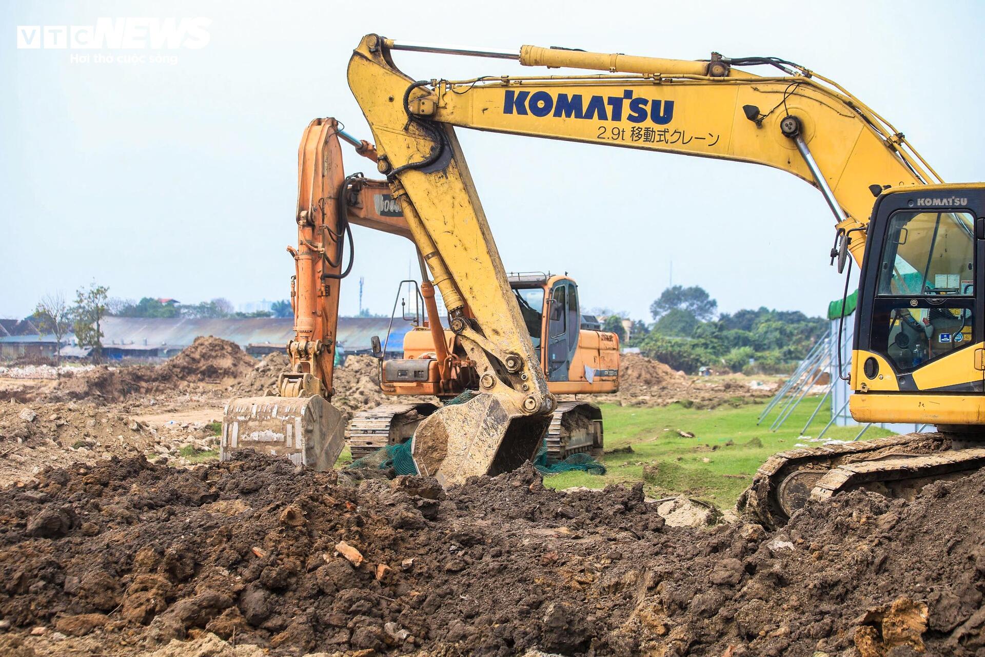 Tăng tốc thi công dự án hồ điều hòa 800 tỷ đồng gần sân Mỹ Đình - Ảnh 5