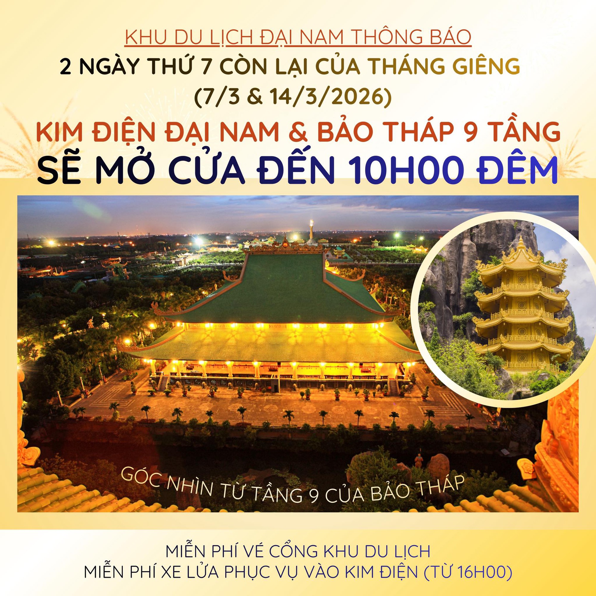 Khu du lịch Đại Nam của vợ chồng bà Nguyễn Phương Hằng tung tiếp thông báo đặc biệt liên quan đến khu đền rộng 5.000m2 - Ảnh 1