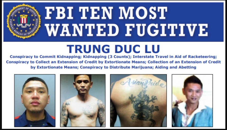FBI treo thưởng 1 triệu USD, truy nã tội phạm người Việt Trung Duc Lu, SN 1980 - Ảnh 1