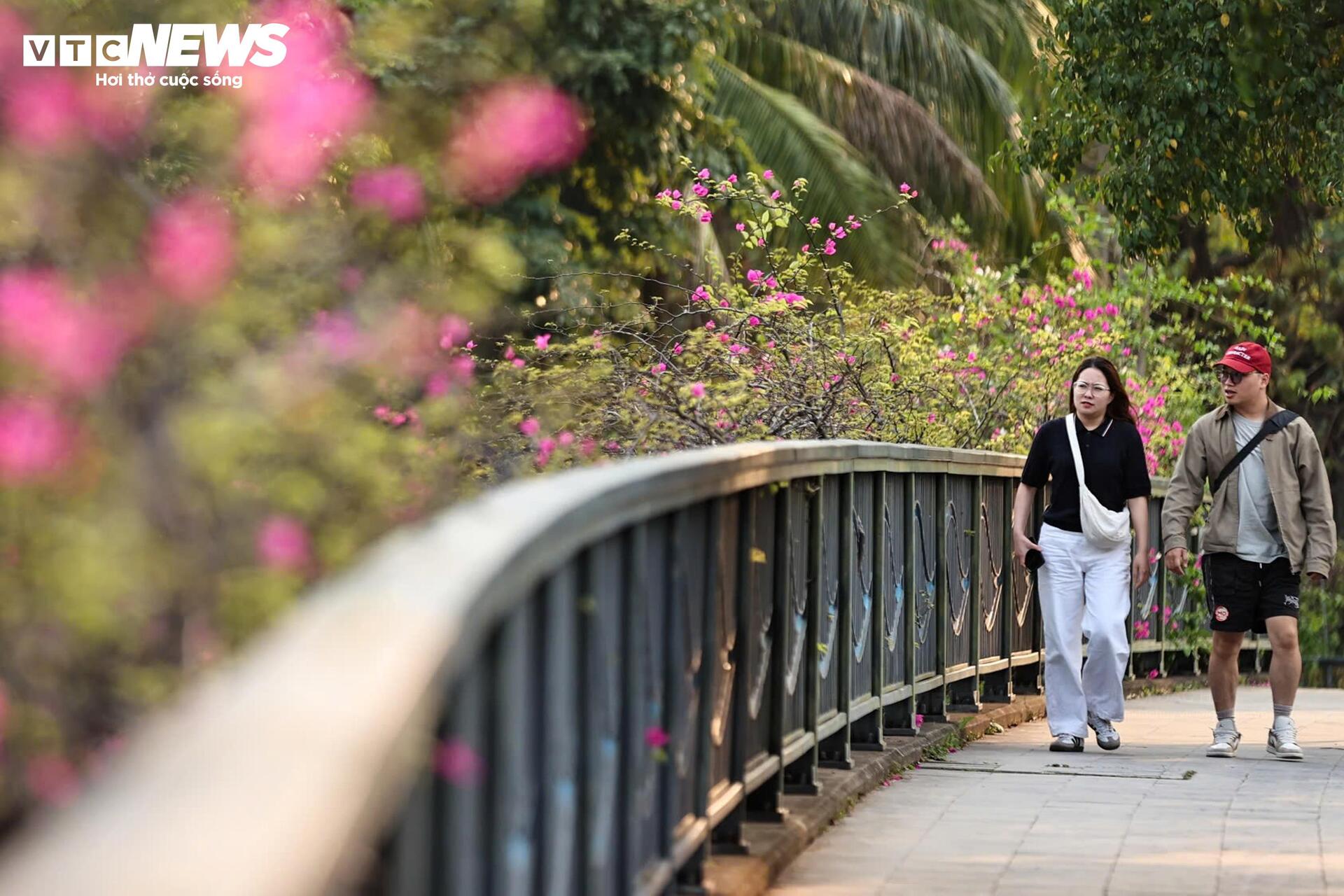 Hoa giấy phủ kín cầu Thủy Tiên, khung cảnh như 'xứ sở thần tiên' - Ảnh 13