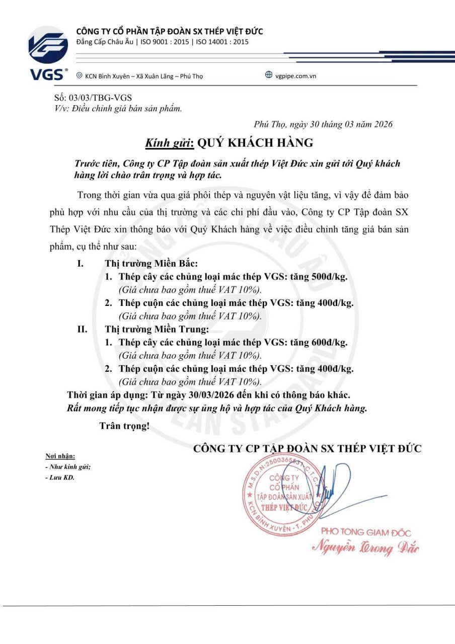 Hòa Phát, Việt Ý, Việt Đức,... lại đồng loạt điều chỉnh giá thép, tăng mạnh nhất từ đầu năm - Ảnh 3