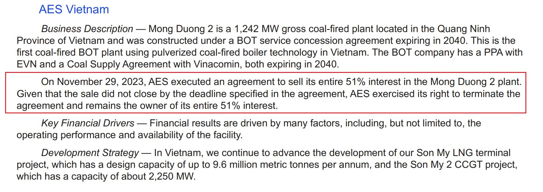Đại gia Mỹ AES ngừng kế hoạch bán nhà máy điện than 2,1 tỷ USD tại Quảng Ninh - Ảnh 2