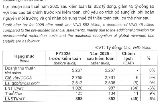 Lợi nhuận sau kiểm toán của Công ty dược lớn nhất Việt Nam giảm thêm hàng chục tỷ vì một quy định thuế mới - Ảnh 1
