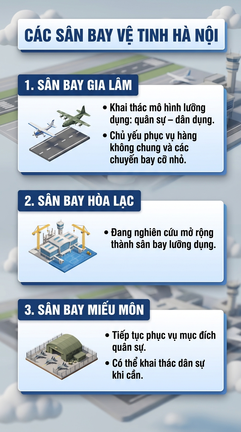 Hà Nội quy hoạch 5 sân bay, Nội Bài hướng tới 100 triệu khách, sân bay thứ hai cách trung tâm khoảng 40 km - Ảnh 3