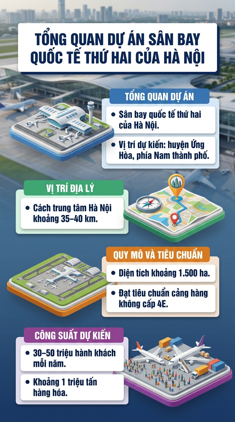 Hà Nội quy hoạch 5 sân bay, Nội Bài hướng tới 100 triệu khách, sân bay thứ hai cách trung tâm khoảng 40 km - Ảnh 2