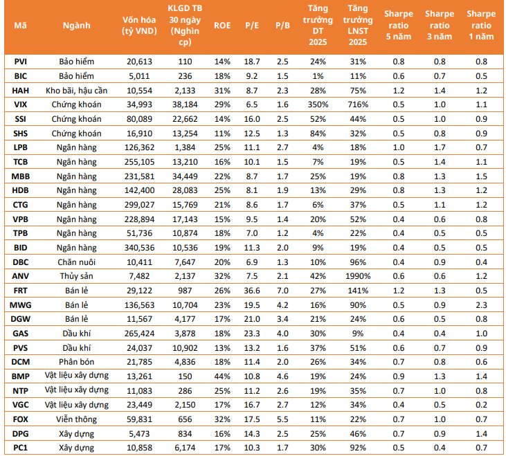Công ty chứng khoán chỉ ra 28 doanh nghiệp có nền tảng tài chính vững chắc và triển vọng tăng trưởng hấp dẫn - Ảnh 1