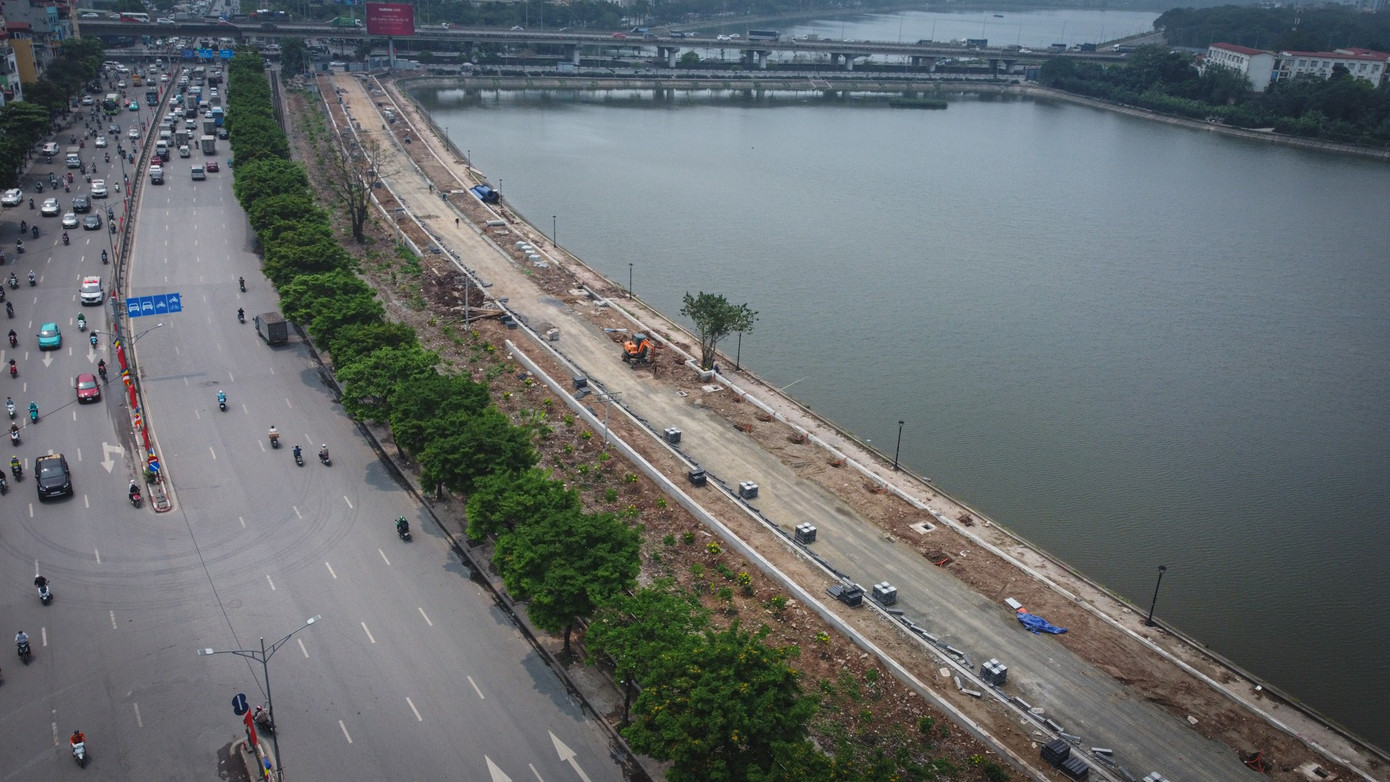 Hà Nội: Thông xe kỹ thuật đường ven hồ Linh Đàm vào ngày 15/4 - Ảnh 1