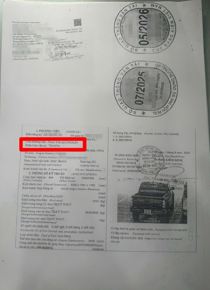 Cục CSGT hướng dẫn phân biệt xe bán tải là xe con hay xe tải - Ảnh 2