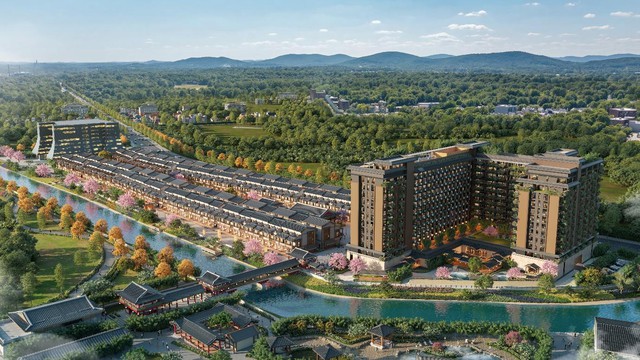 Khoáng nóng Diên Hà - “chất xúc tác” cho thị trường phía Đông Thủ đô - Ảnh 1