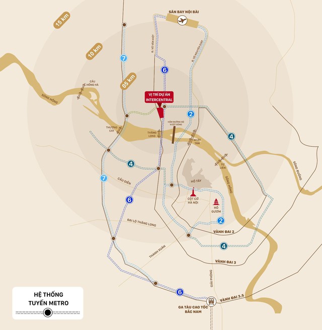 Đô thị chuẩn T.O.D biểu tượng phía Bắc Hà Nội được điều chỉnh chủ trương đầu tư - Ảnh 1