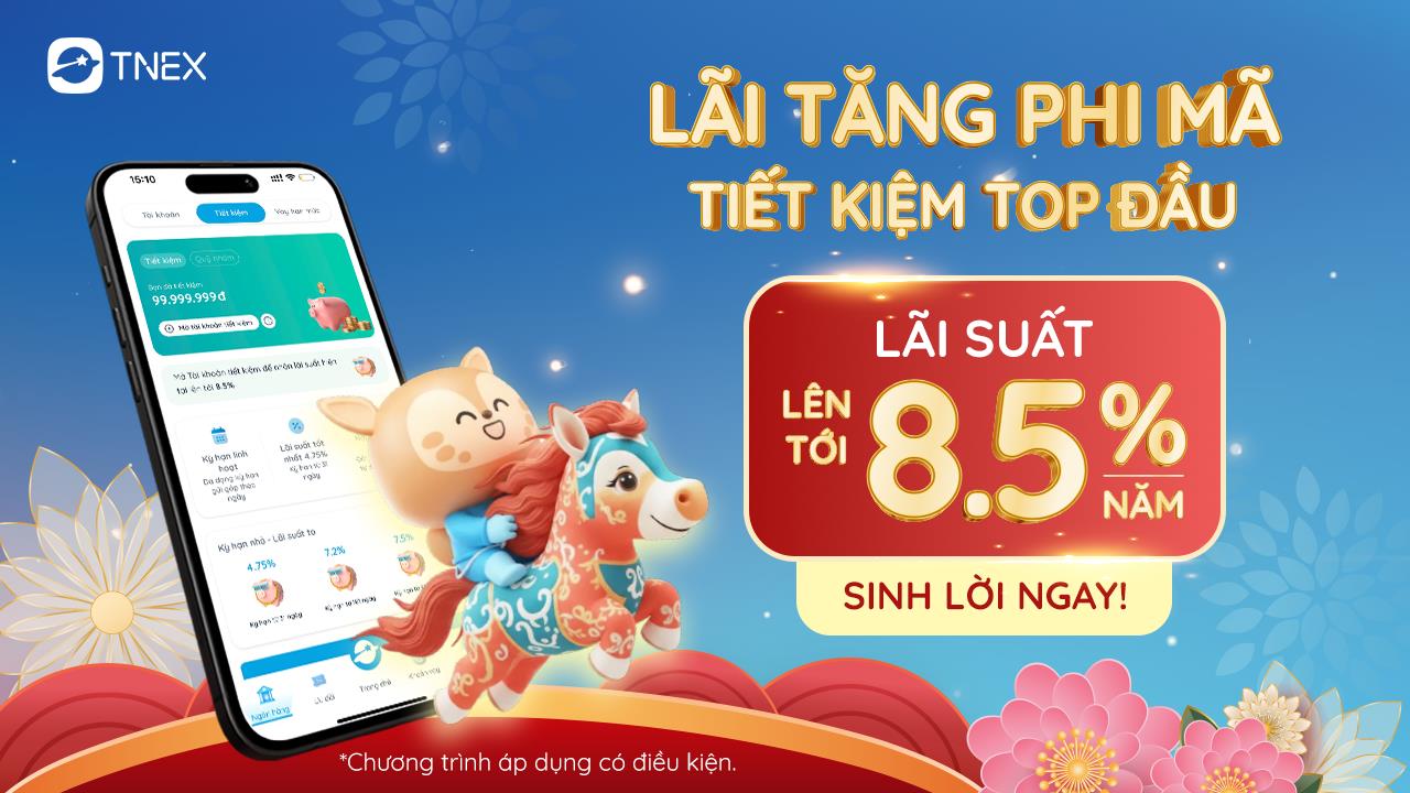 Lãi tiết kiệm online lên đỉnh 8,5%/năm, không cần gửi tiền tỷ - Ảnh 1
