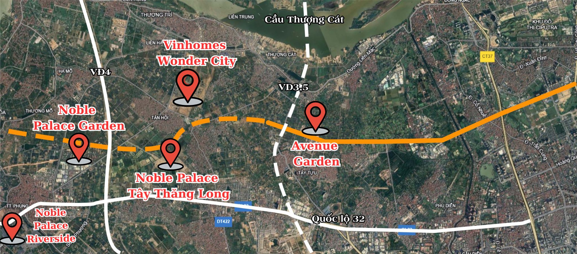 Đại lộ 10 làn xe vào giai đoạn nước rút: Chỉ còn 6 ngày hoàn tất một việc quan trọng, loạt dự án của Sunshine, Vingroup, Masterise...hưởng lợi - Ảnh 3