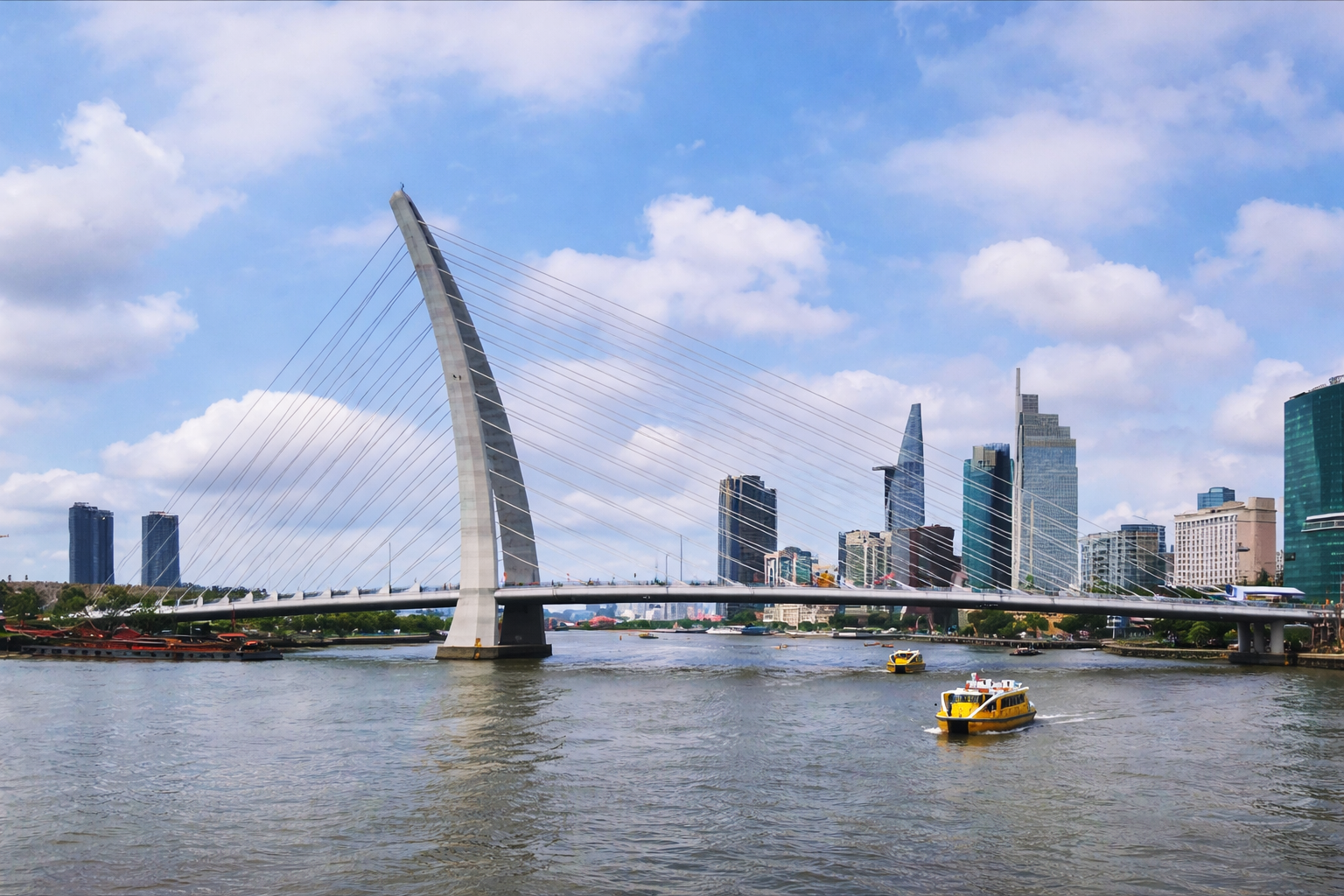 4 tháng nữa, dự kiến khởi công cây cầu hơn 5.000 tỷ đồng qua sông Sài Gòn, kết nối phường Tân Thuận với An Khánh - Ảnh 1