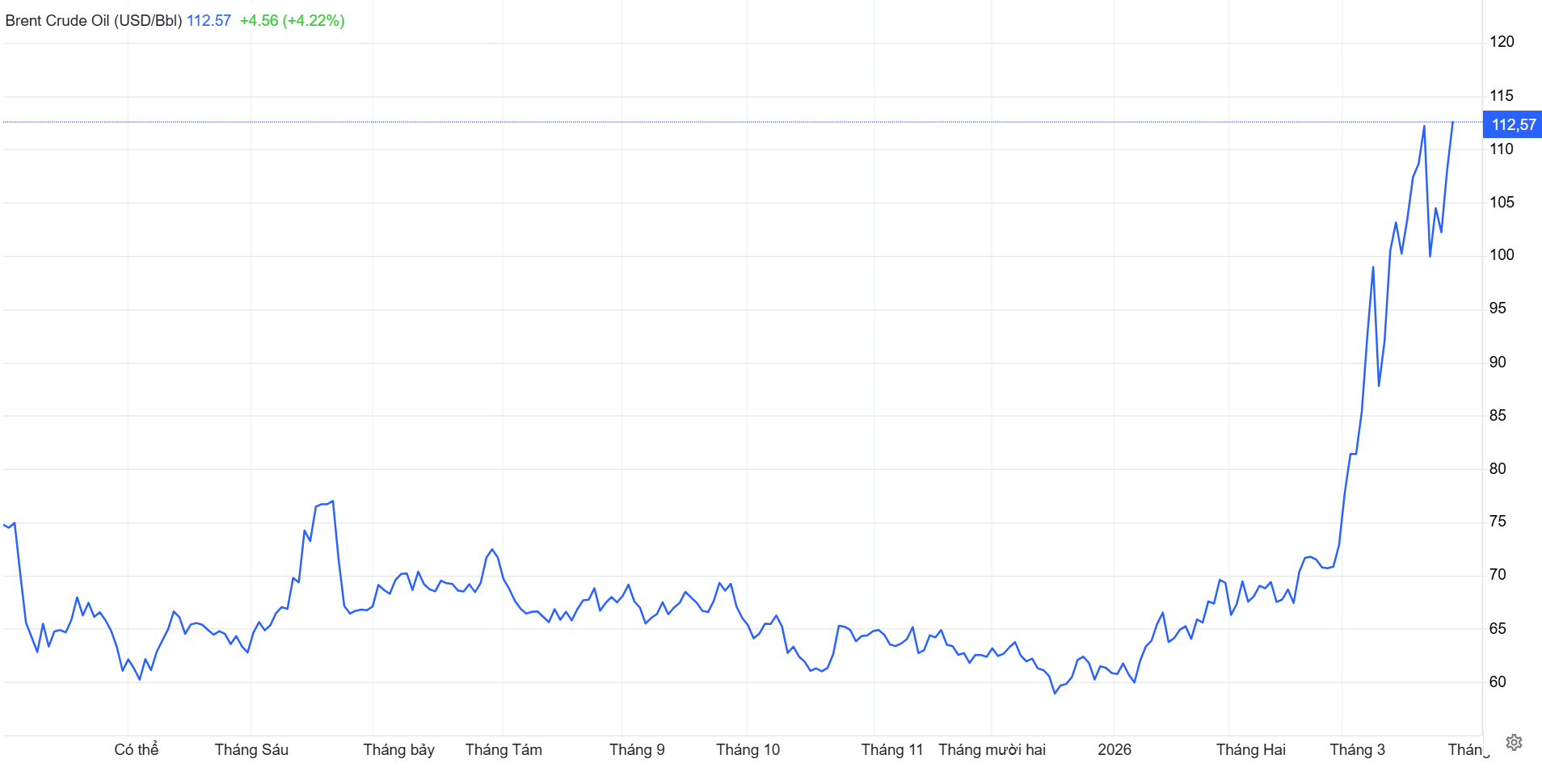 Sáng nay, giá dầu thế giới lại tăng dựng đứng, tiến gần mốc 115 USD/1 thùng - Ảnh 3