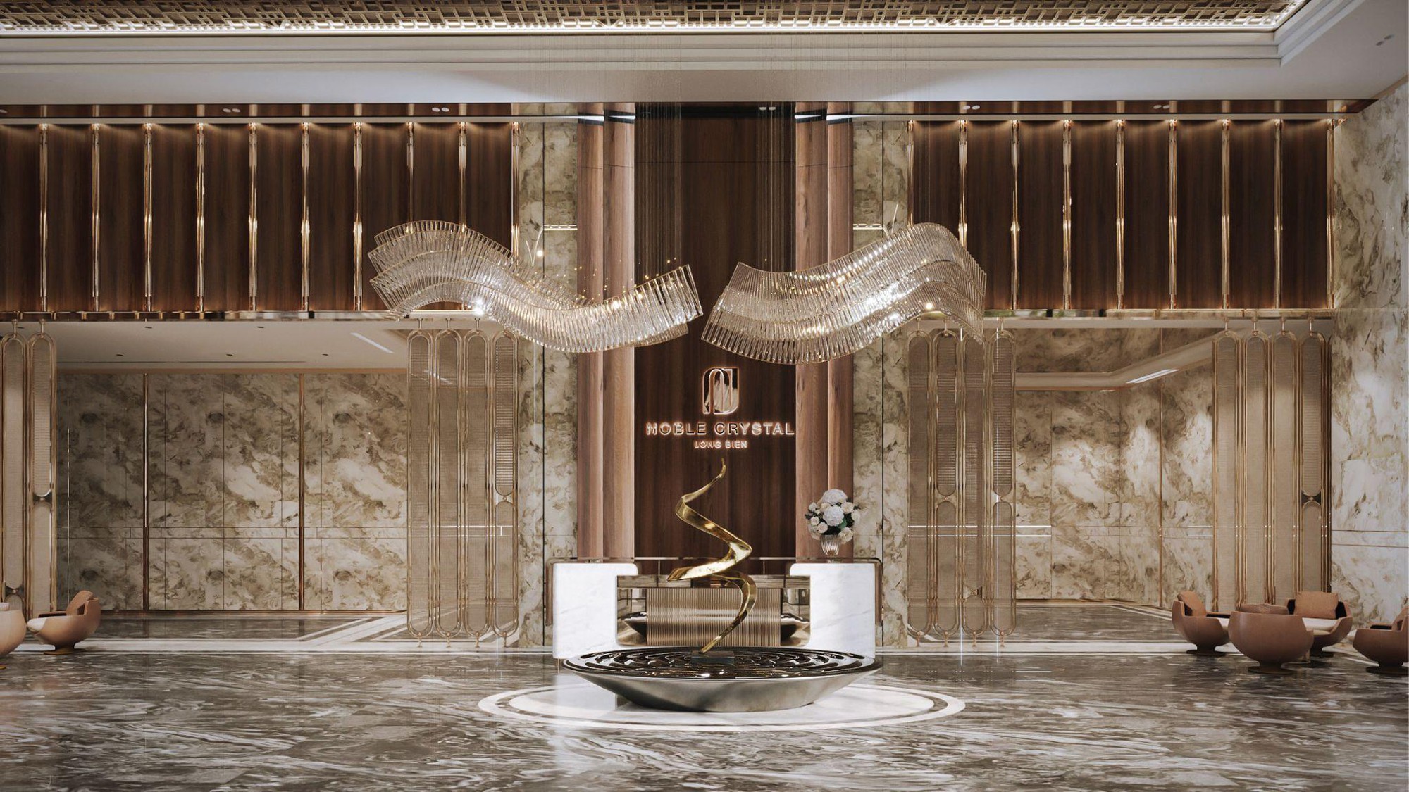 Noble Crystal Long Bien WorldHotels Residences gây ấn tượng với 100% sở hữu bể bơi và sân vườn riêng - Ảnh 3