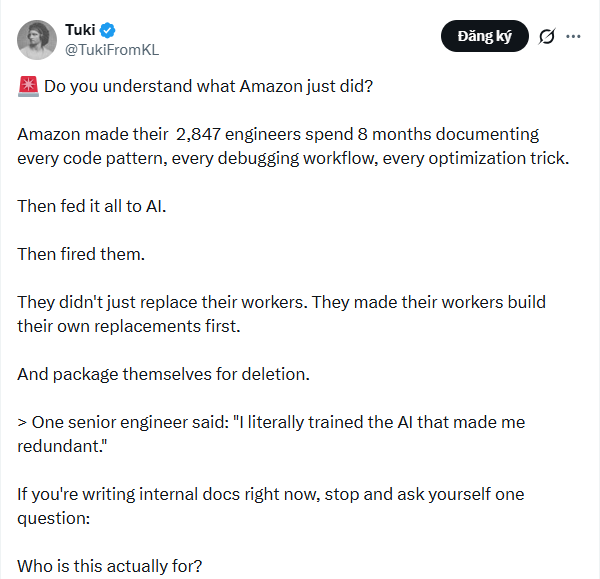 2.847 kỹ sư Amazon Prime Video 'vô tình' tự đào tạo AI để rồi bị sa thải không thương tiếc - Ảnh 1