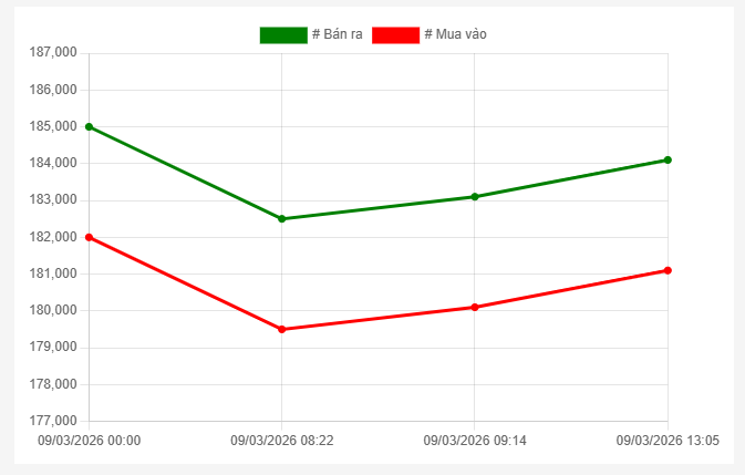 Chiều 9/3: Giá vàng SJC, vàng nhẫn bất ngờ đảo chiều tăng - Ảnh 1