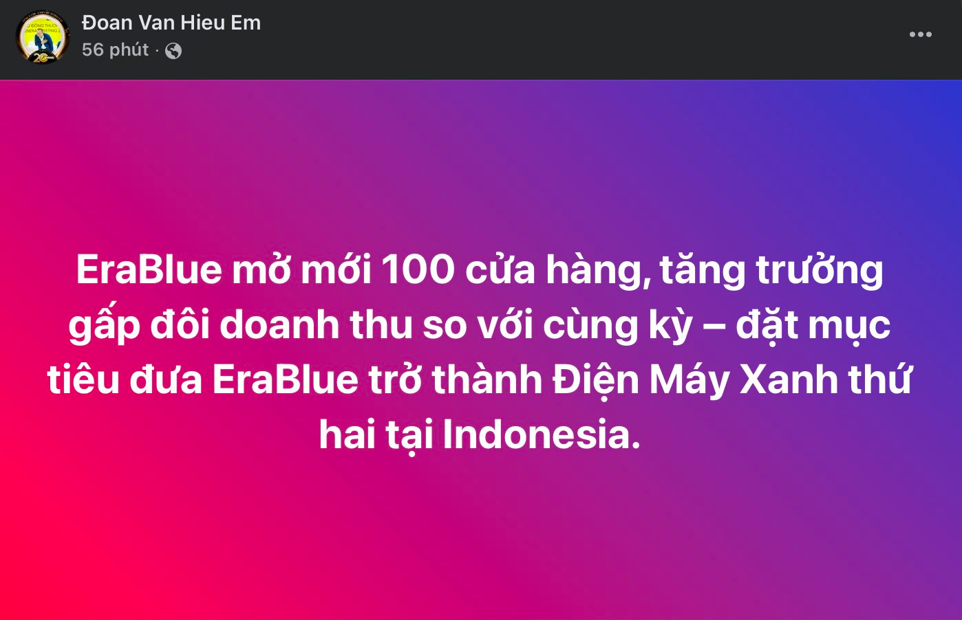 Tăng trưởng đột biến, sếp MWG “mơ” biến Erablue thành Điện Máy Xanh tại Indonesia - Ảnh 1