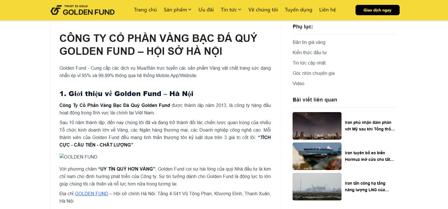 Nền tảng mua bán vàng Golden Fund: Trụ sở đóng cửa, hệ thống tê liệt - Ảnh 14