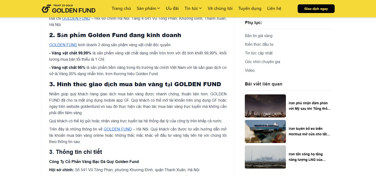 Nền tảng mua bán vàng Golden Fund: Trụ sở đóng cửa, hệ thống tê liệt - Ảnh 15