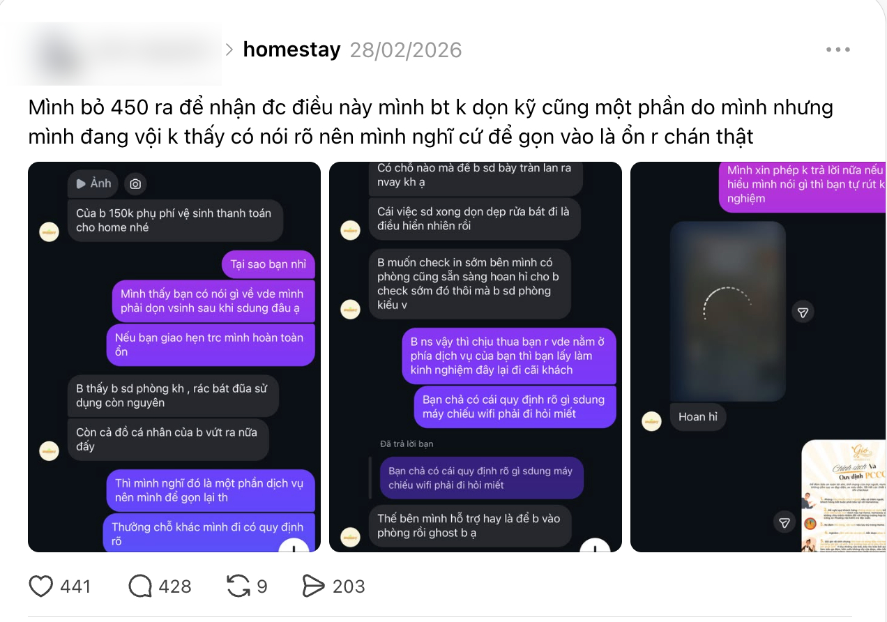 Homestay Ninh Bình phạt khách 150 nghìn tội không dọn rác và không rửa bát - Ảnh 2