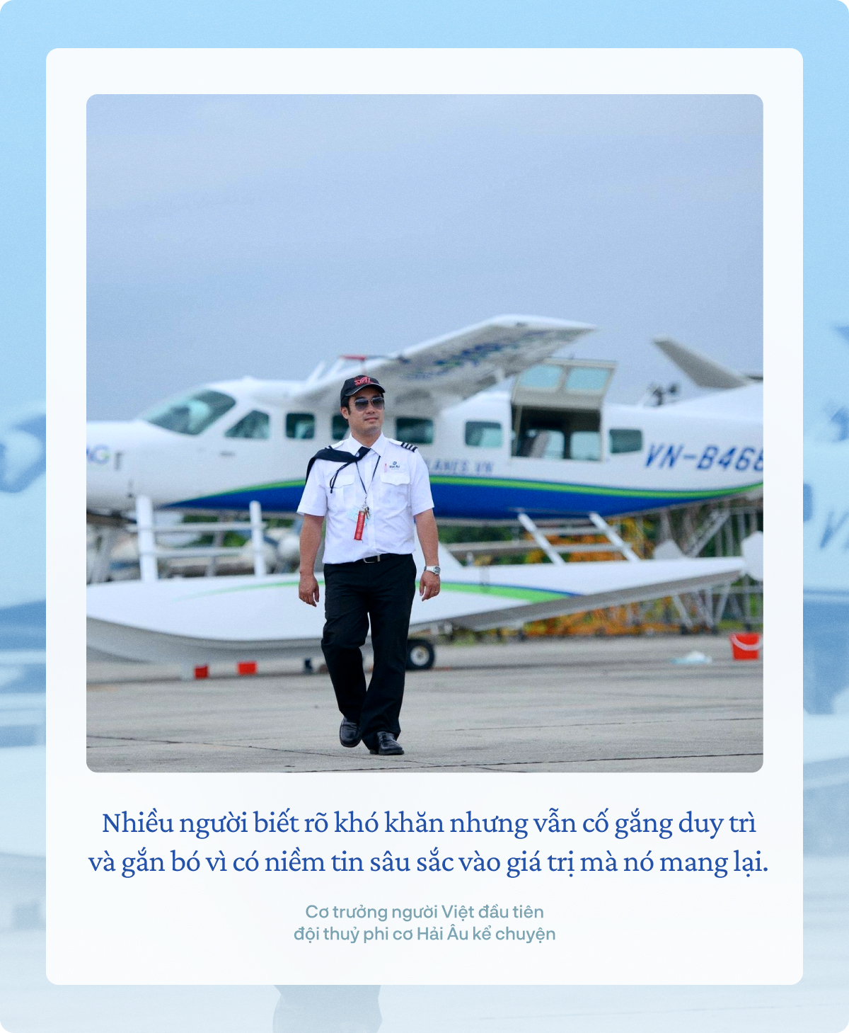 Thủy phi cơ Hải Âu dừng hoạt động sau 12 năm vận hành, Cơ trưởng Nguyễn Bá Hải bồi hồi: “Thủy phi cơ dừng lại, nhưng bầu trời ấy vẫn còn” - Ảnh 3