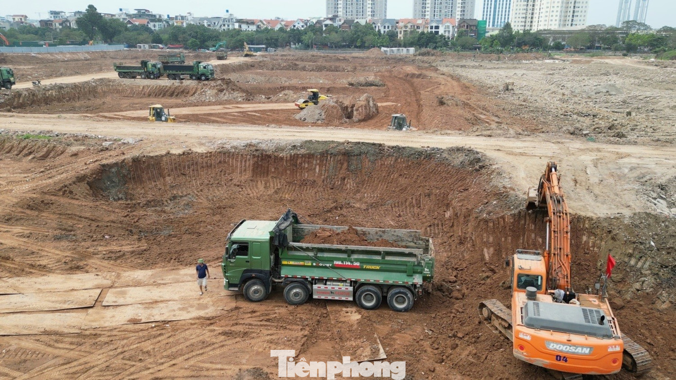 Tận thấy công trình hồ chống ngập rộng 12 ha ở Hà Nội - Ảnh 1