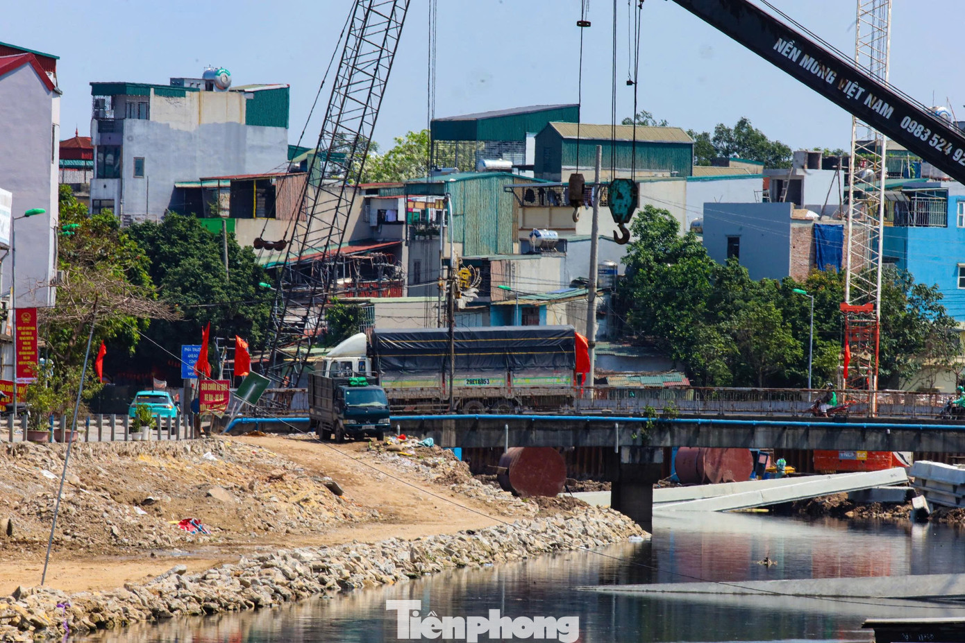 Hình ảnh đại công trường dự án chống ngập khẩn cấp ở Hà Nội - Ảnh 7
