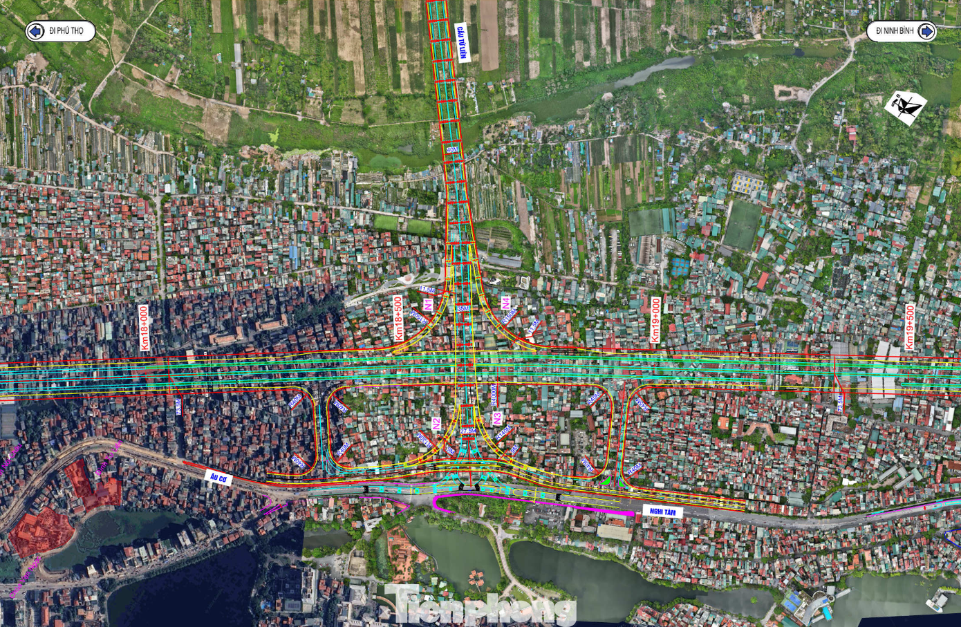 Dự án Trục Đại lộ cảnh quan sông Hồng có nhiều điểm đi qua đường đê cũ - Ảnh 2