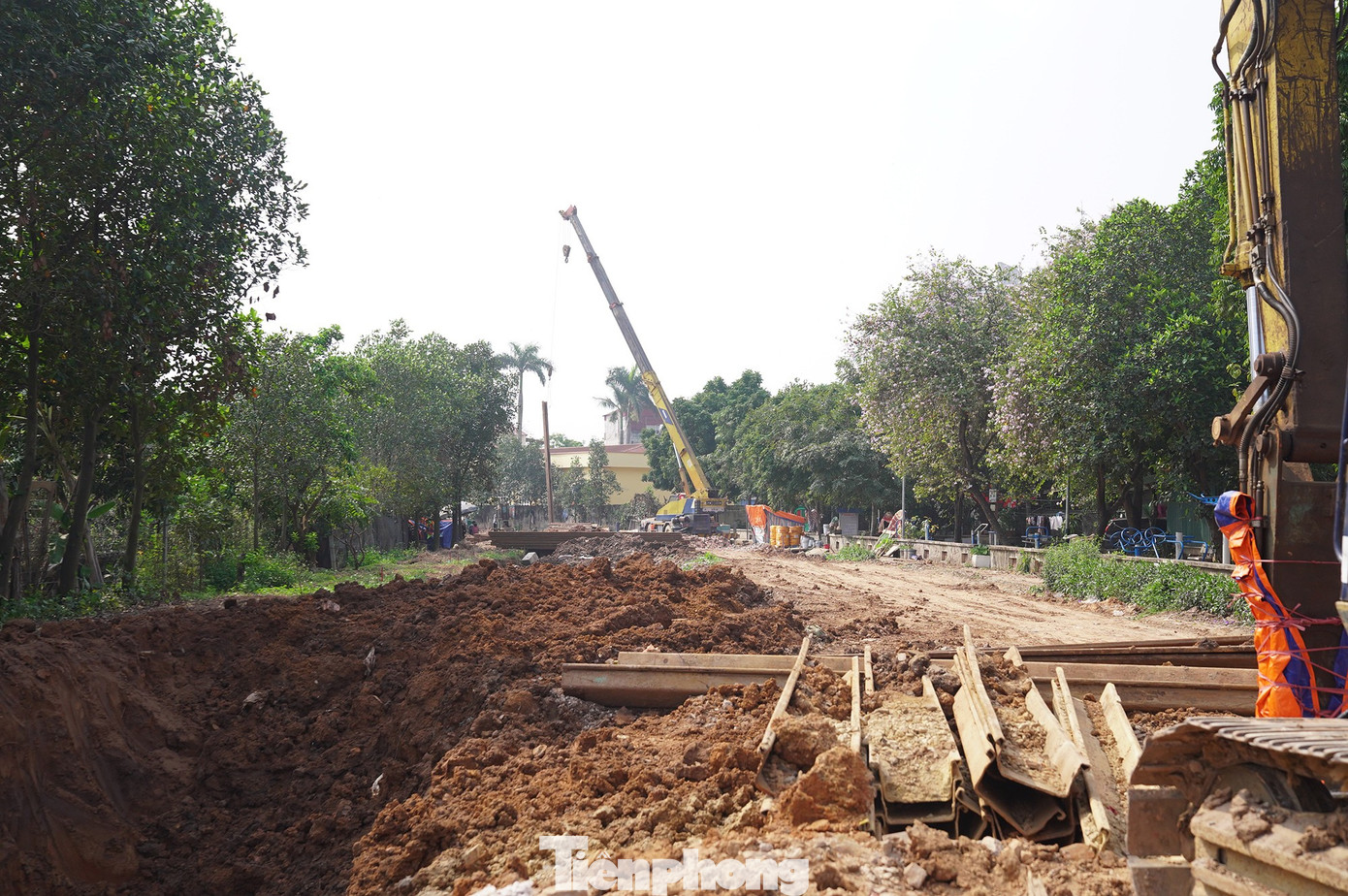 Cận cảnh tuyến bổ cập nước sông Tô Lịch trị giá 869 tỷ đồng đang thành hình - Ảnh 7