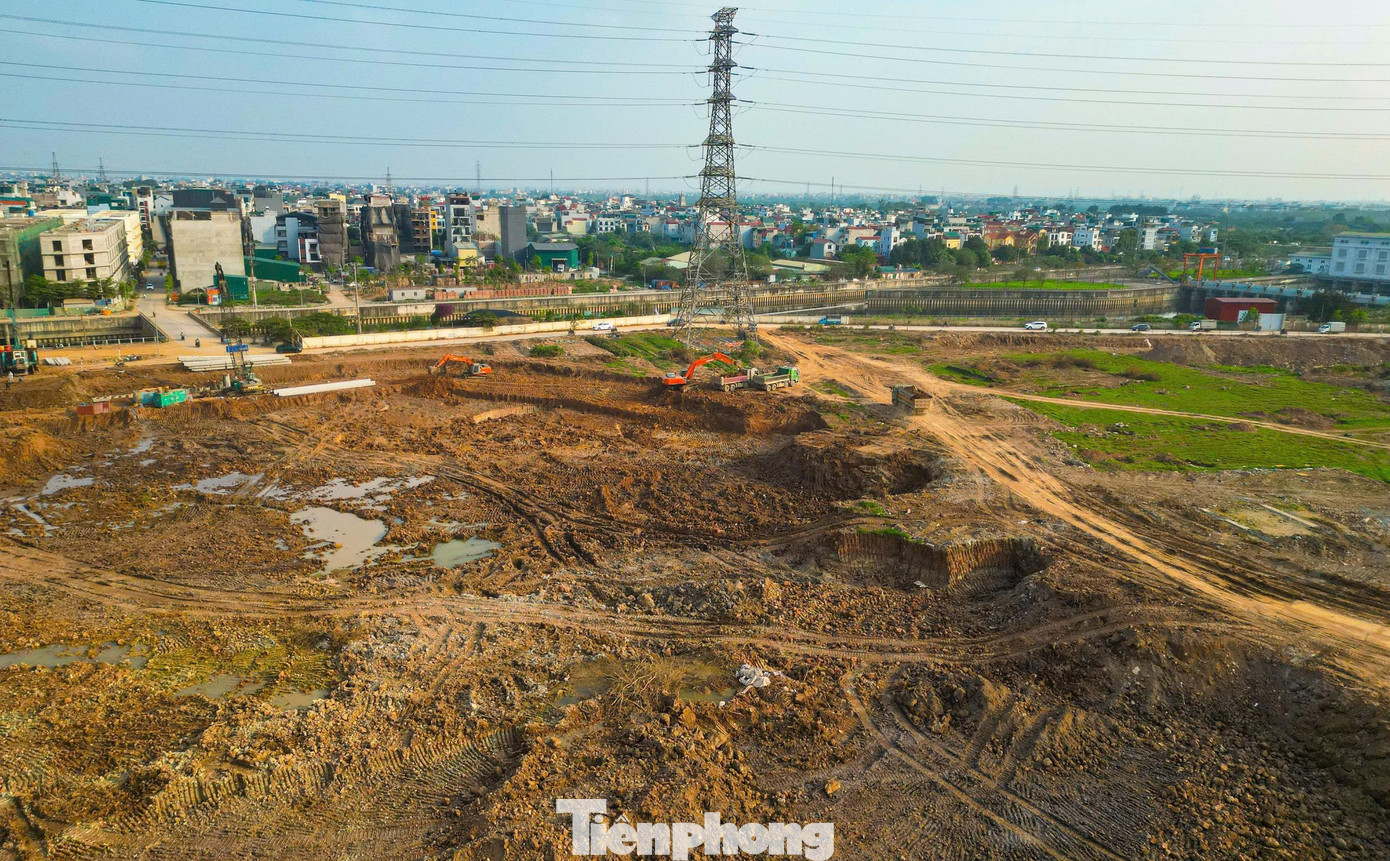 Cận cảnh dự án hồ điều hòa 858 tỷ đồng giải cứu 'rốn ngập' phía Tây Hà Nội - Ảnh 5