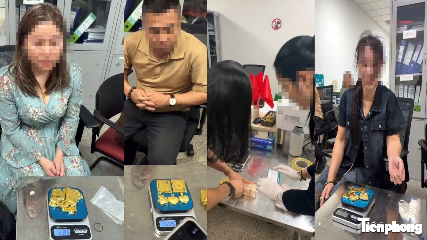 Hải quan sân bay Nội Bài phát hiện 5 hành khách cất giấu gần 13kg kim loại nghi là vàng - Ảnh 1