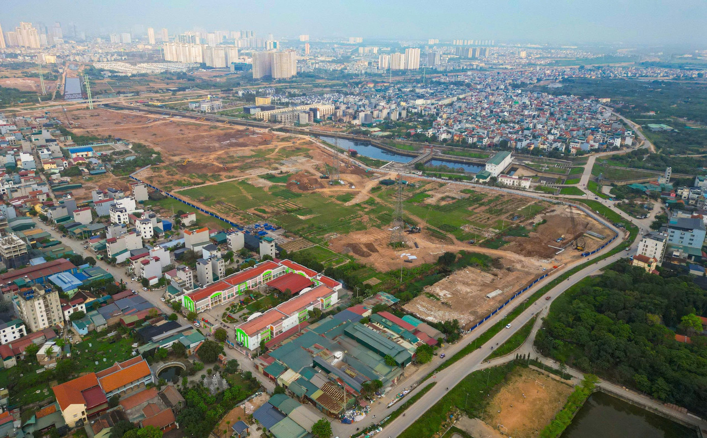 Cận cảnh dự án hồ điều hòa 858 tỷ đồng giải cứu 'rốn ngập' phía Tây Hà Nội - Ảnh 1